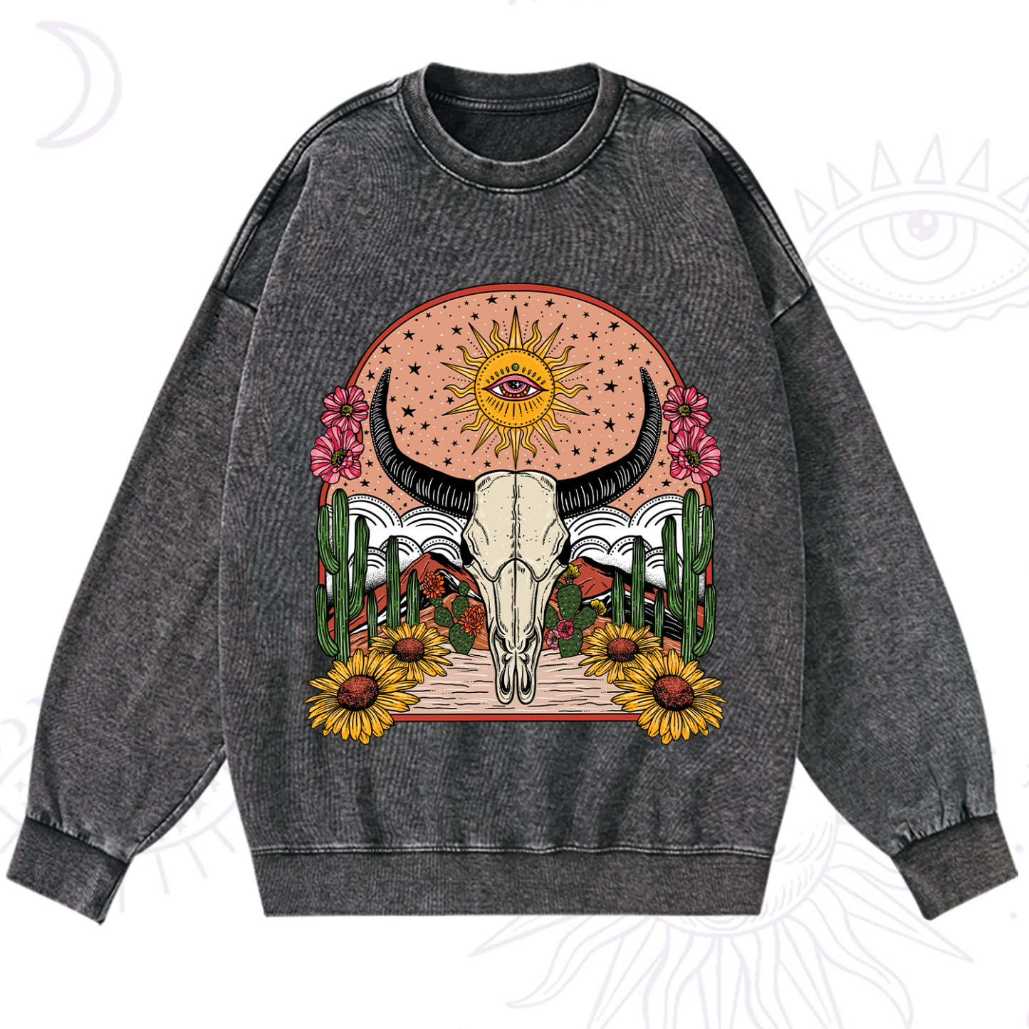 Magic Purplehecate Desert Bloom Washed Sweatshirt
