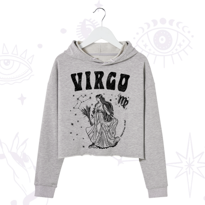 Purplehecate Virgo Starshine Zodiac Crop Hoodie