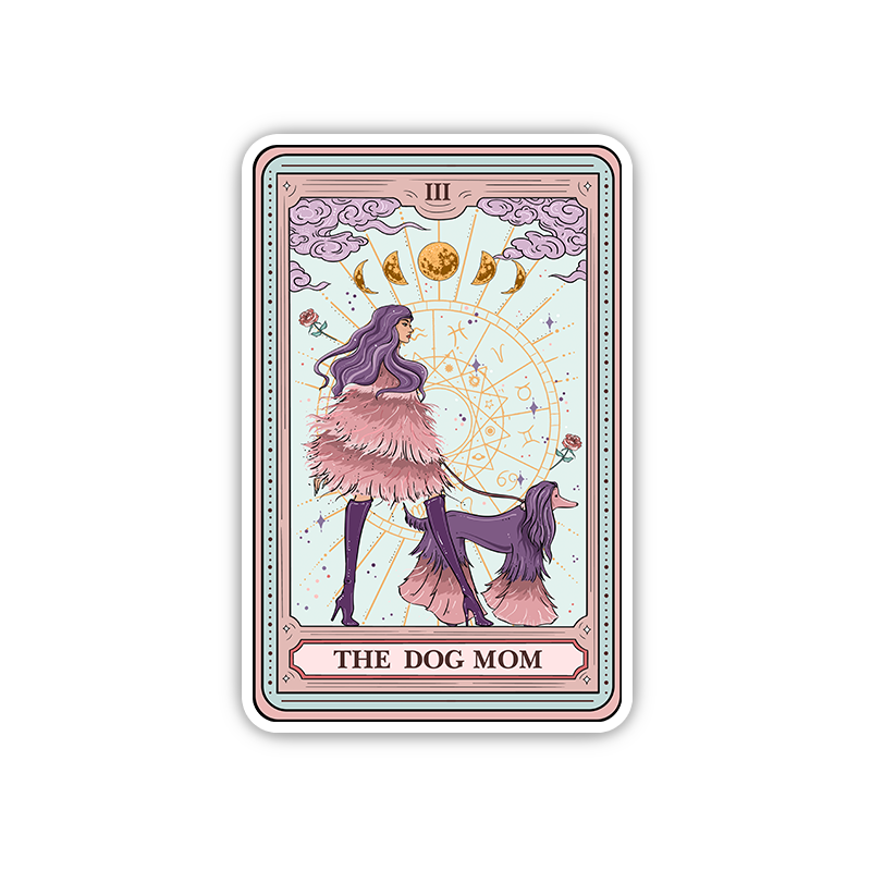 Purplehecate The Fashionable Dog Mom Tarot Sticker