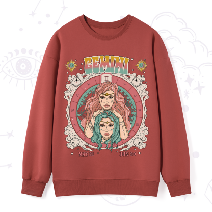 Purplehecate Gemini Cosmic Zodiac Sweatshirt