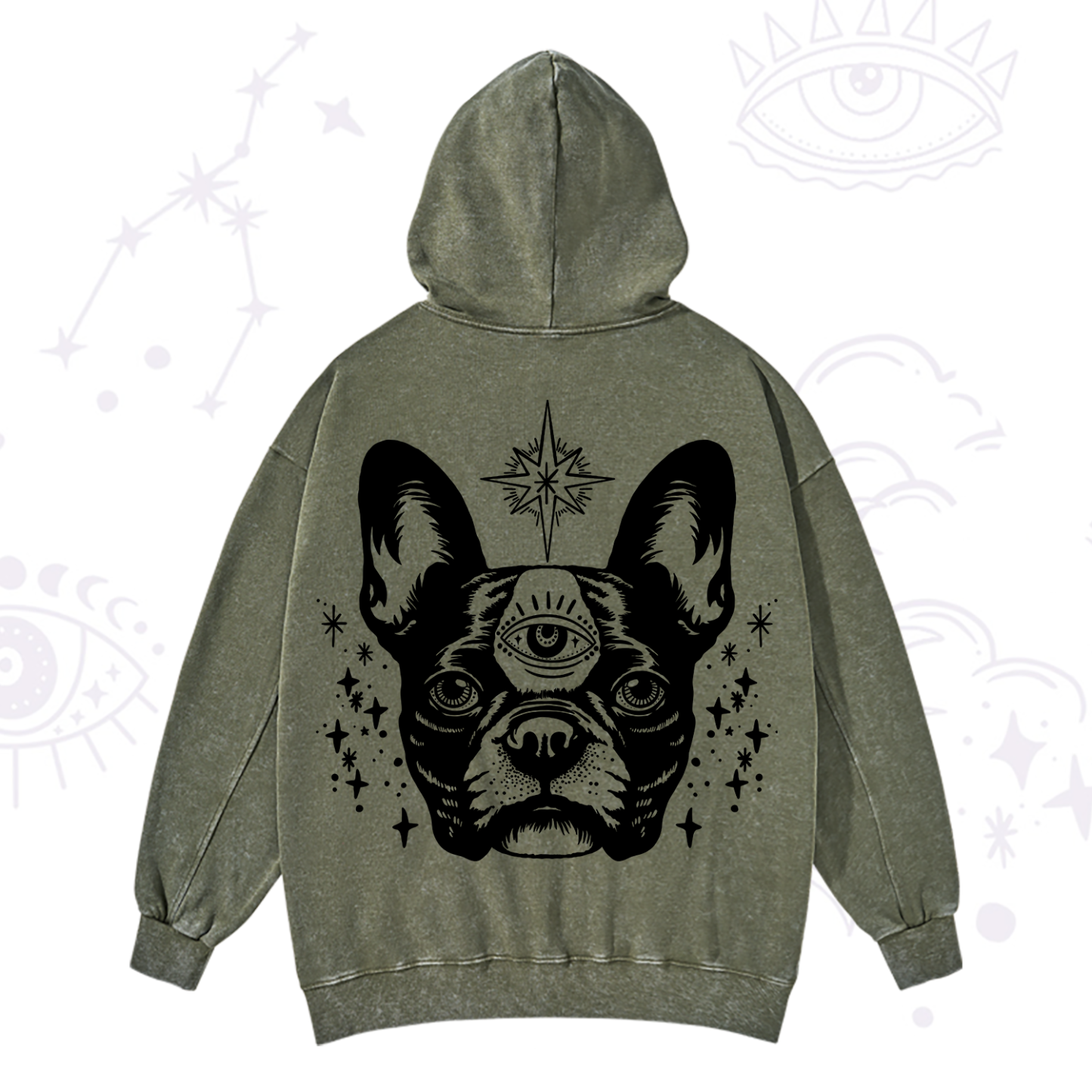 Purplehecate Like A Boss Washed Hoodie