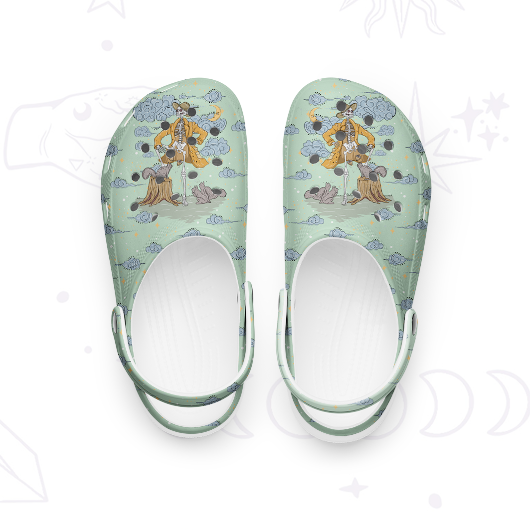 Purplehecate The Two Of Deez Tarot Rubber Clogs