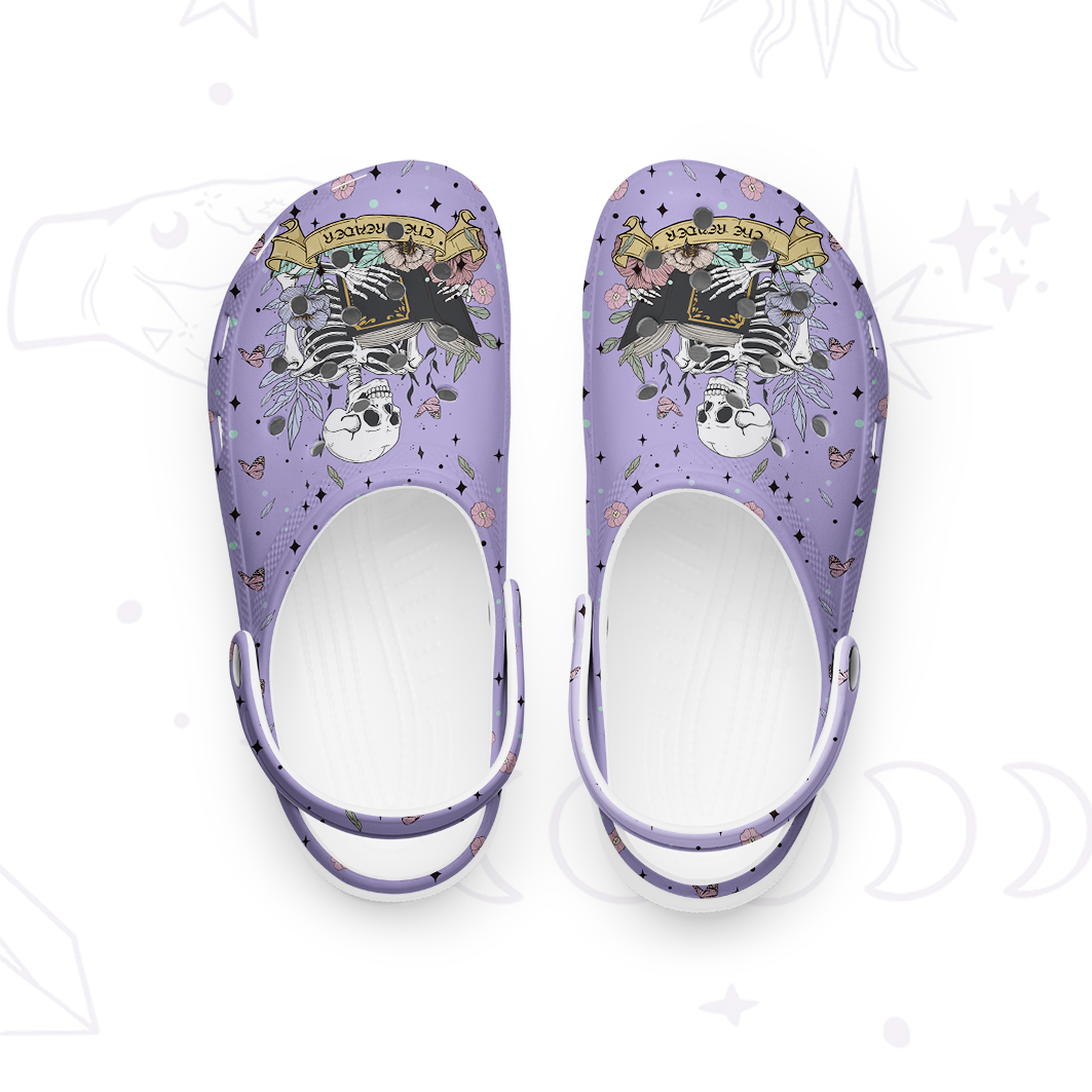 Purplehecate The Reader's Tarot Rubber Clogs