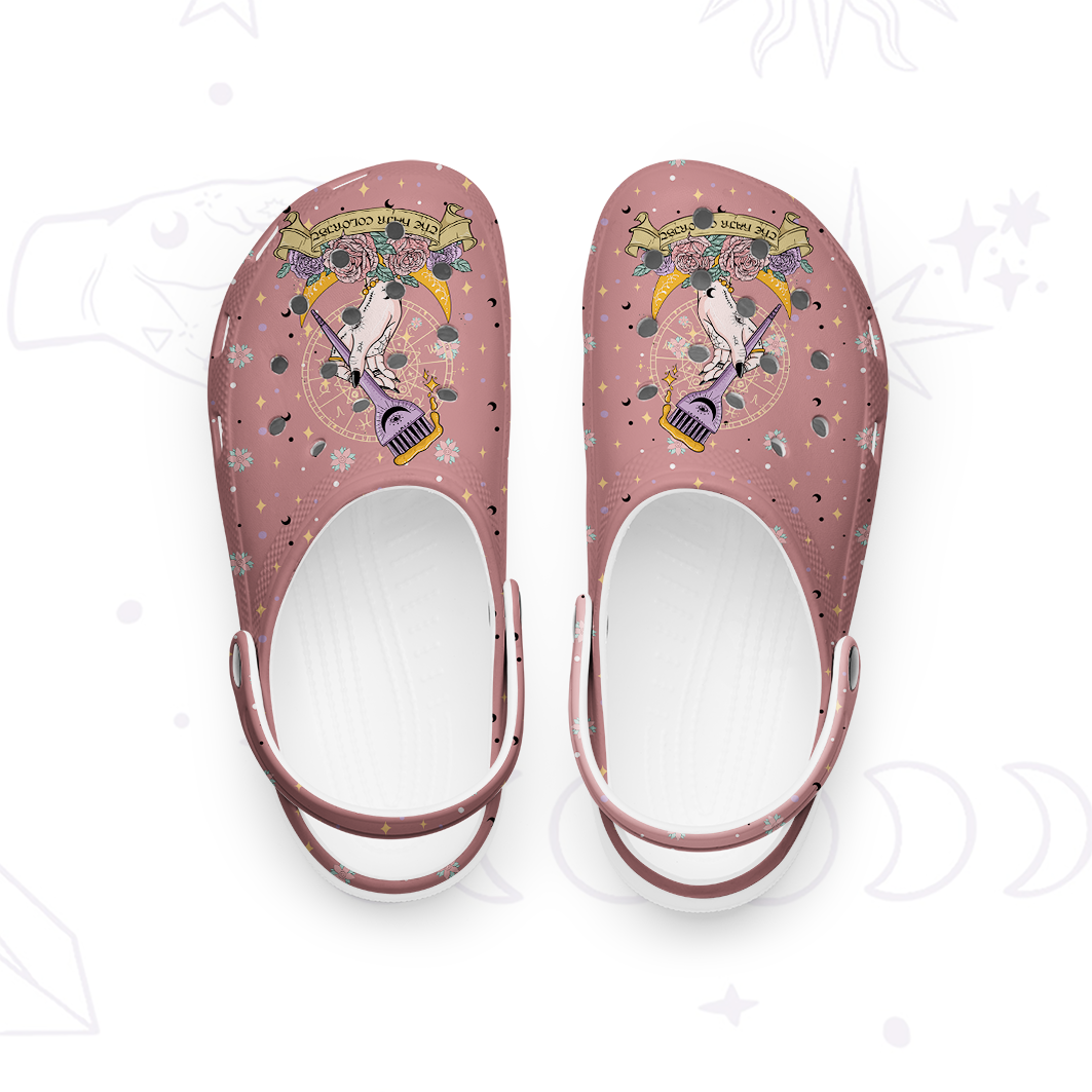 Purplehecate The Hair Colorist Tarot Rubber Clogs