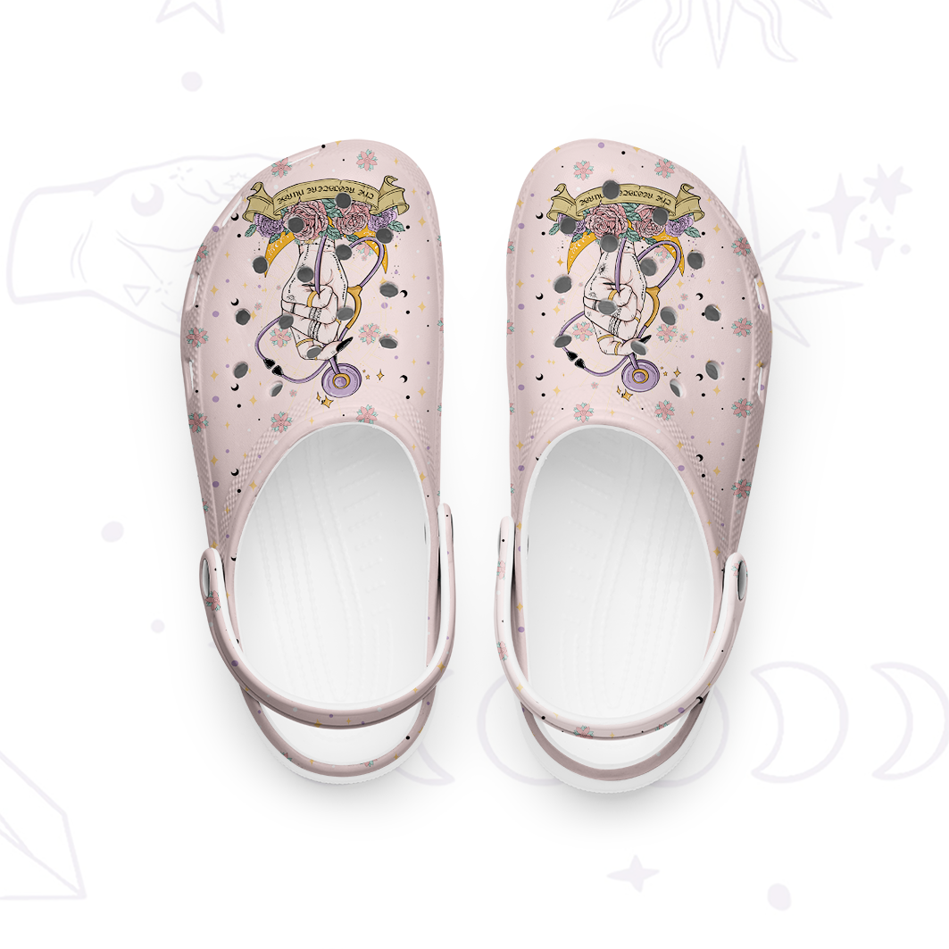 Purplehecate The Registered Nurse Tarot Card Rubber Clogs
