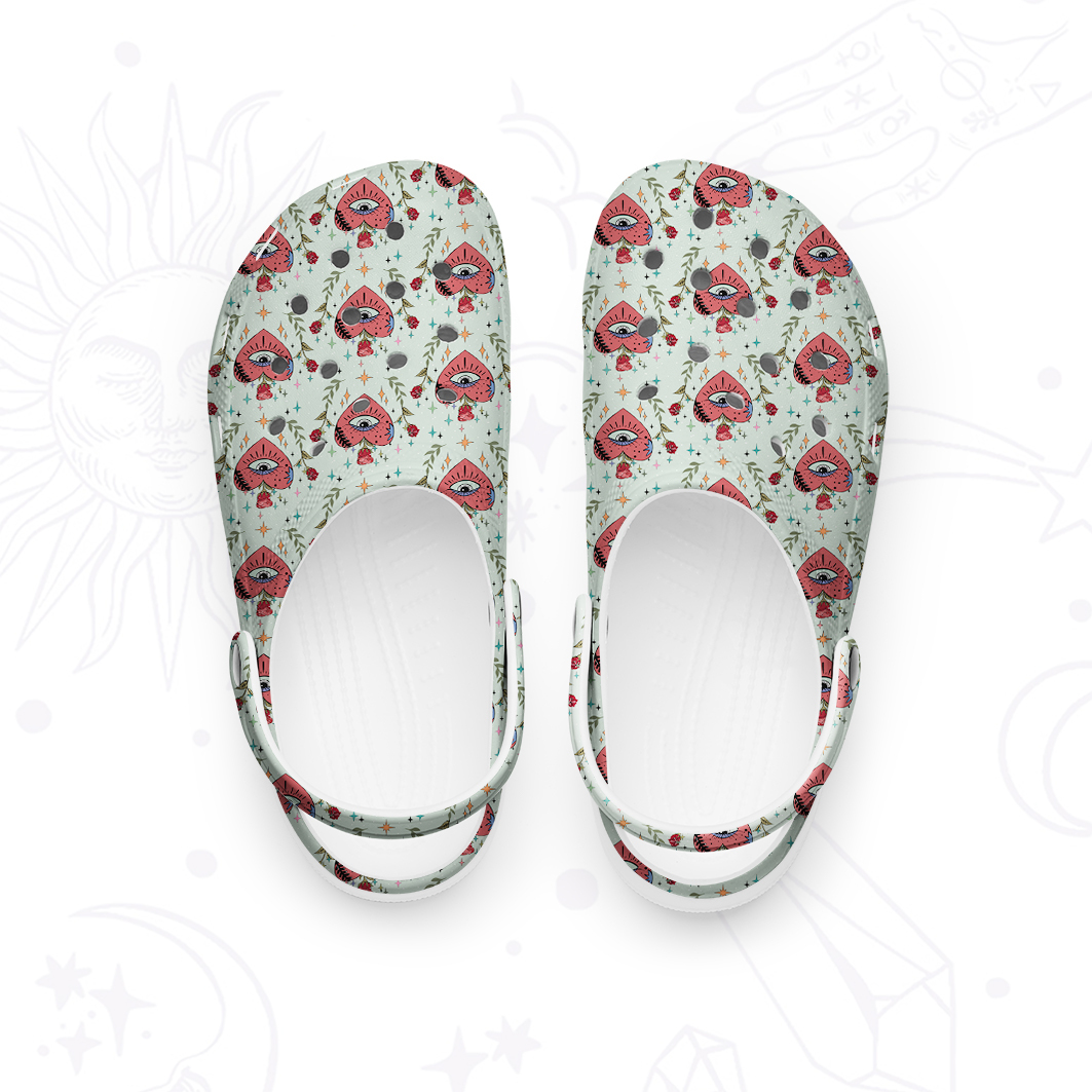 Purplehecate Mystic Eye Rubber Clogs