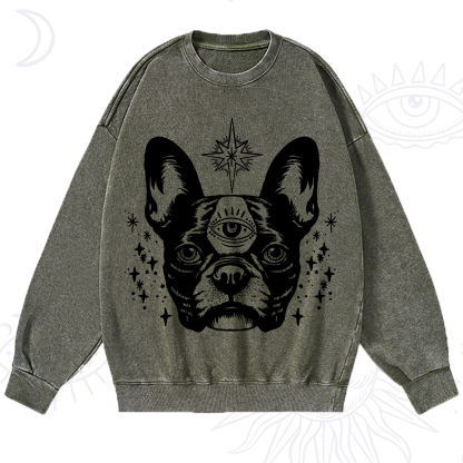 Purplehecate Like A Boss Washed Sweatshirt