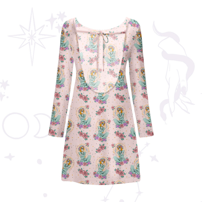 Purplehecate The Skeleton Nurse Beachwear Cover-Up Dress