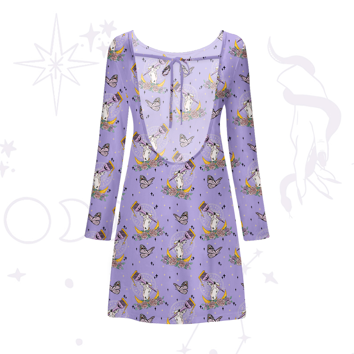 Purplehecate The Hair Colorist Beachwear Cover-Up Dress