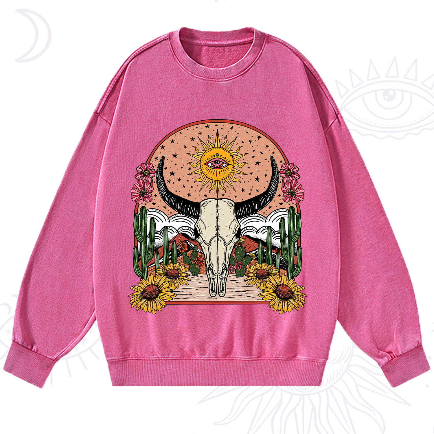 Purplehecate Desert Bloom Washed Sweatshirt