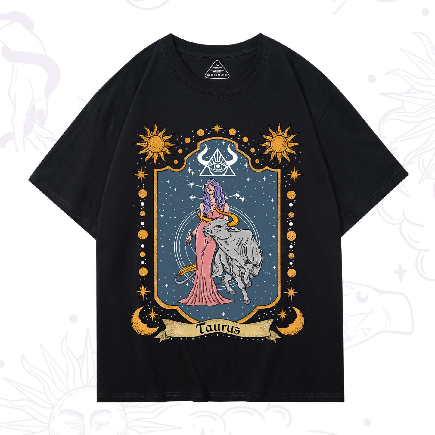 Magic Purplehecate Taurus Zodiac T-Shirt