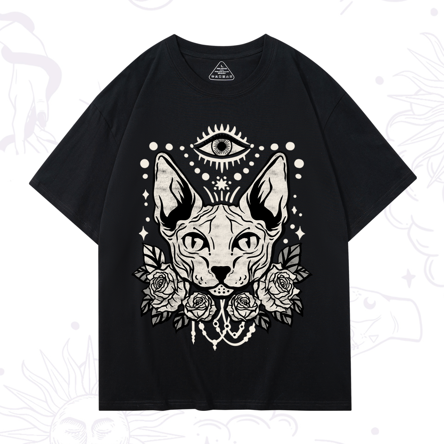 Magic Purplehecate Mystical Cat T-Shirt