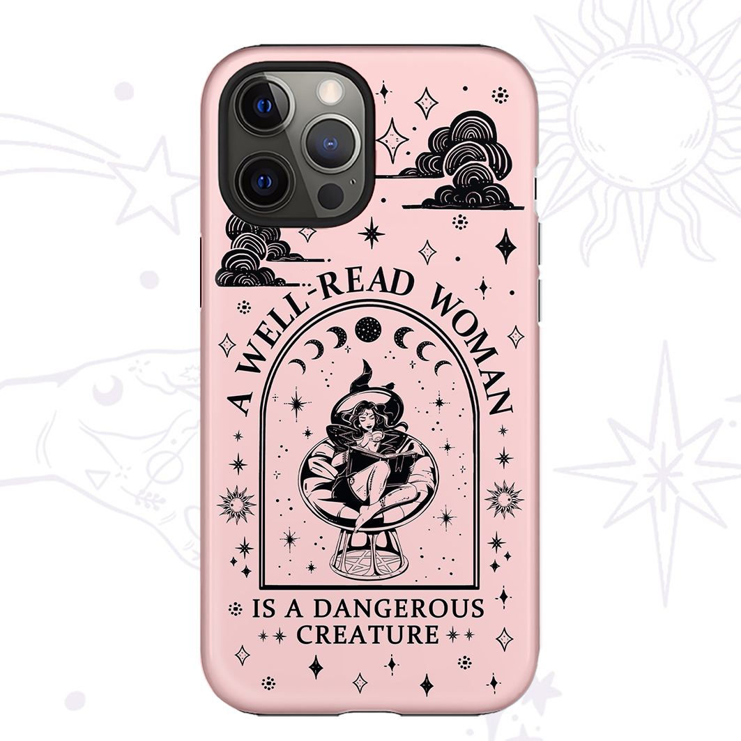 Purplehecate A Well Read Woman Bookish Phone Case