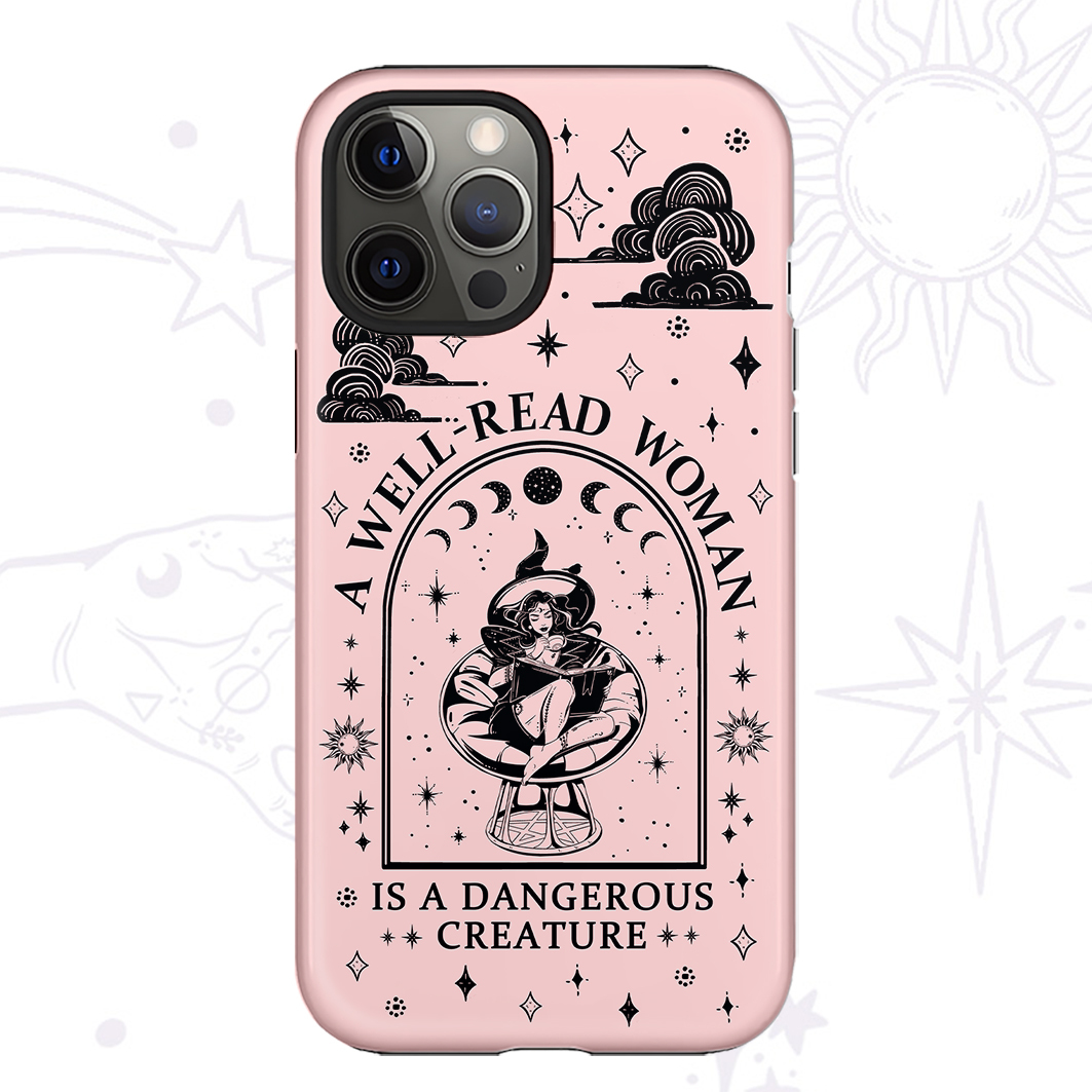 Purplehecate A Well Read Woman Bookish Phone Case
