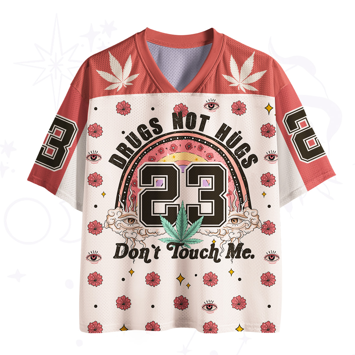 Purplehecate Drugs Not Hugs Don't Touch Me Mesh Jersey