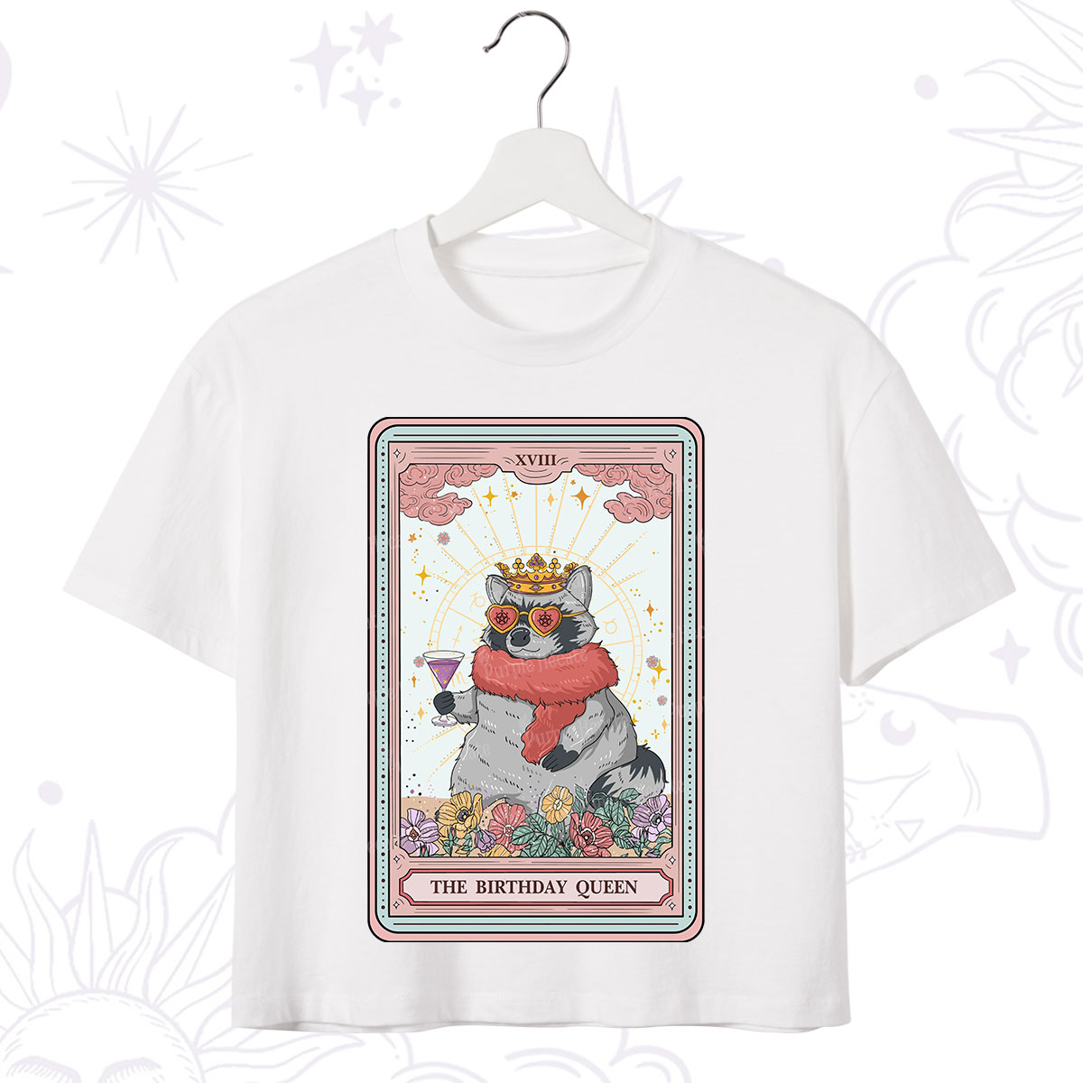 Purplehecate The Birthday Queen Tarot Crop T-Shirt