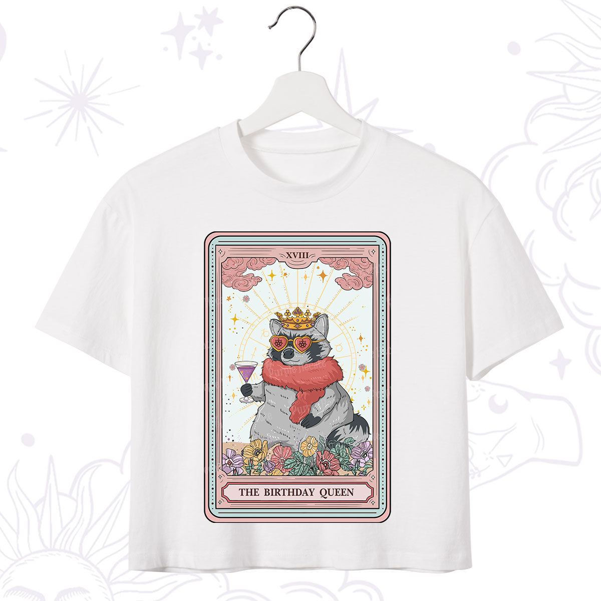 Purplehecate The Birthday Queen Tarot Crop T-Shirt