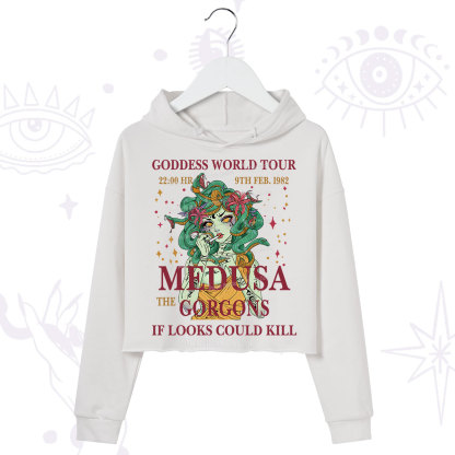 Purplehecate Medusa The Gorgons Crop Hoodie