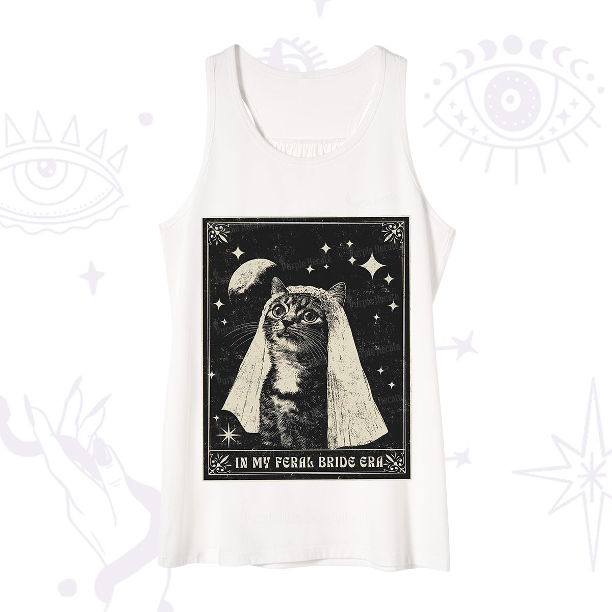 Purplehecate Cat In My Feral Bride Era Bachelorette Tank