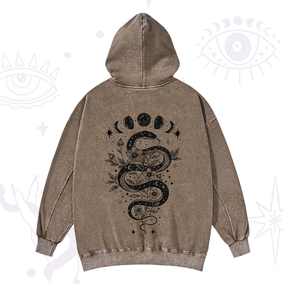 Purplehecate Serpent Spell Washed Hoodie