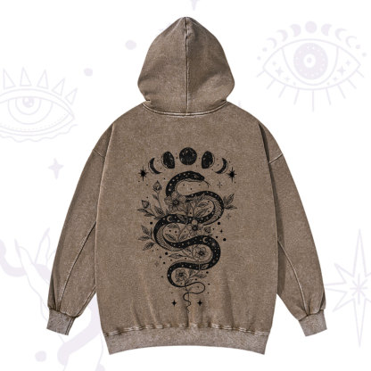 Purplehecate Serpent Spell Washed Hoodie