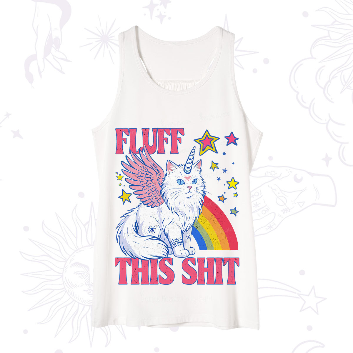 Purplehecate Fluff This Sh*t Cat Tank
