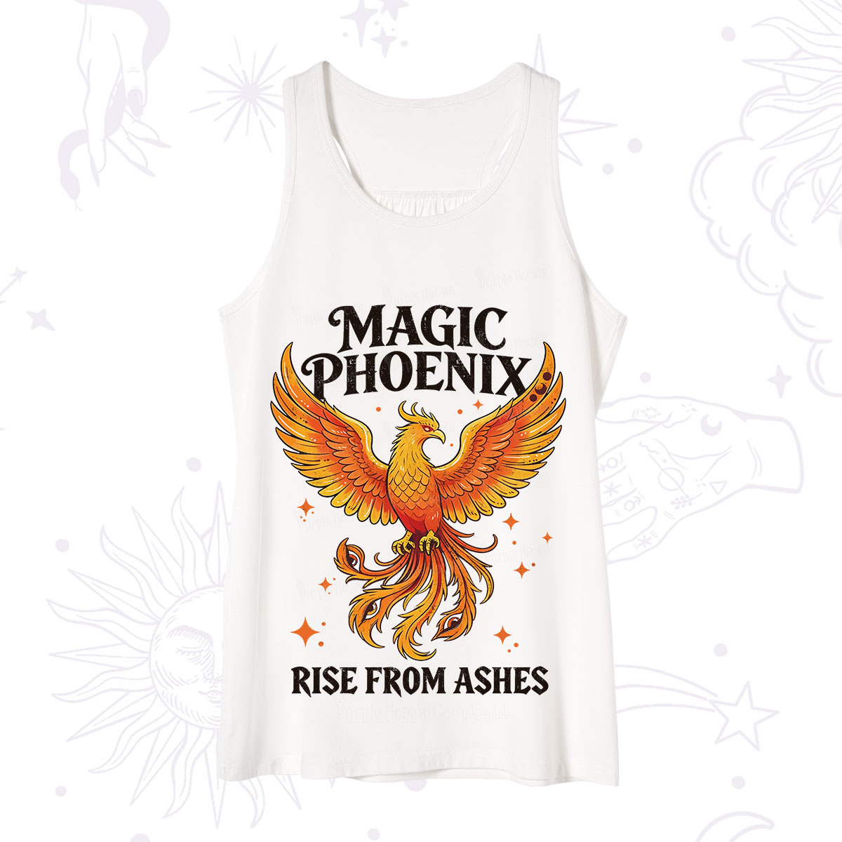 Purplehecate Magic Phoenix Rise From Ashes Tank