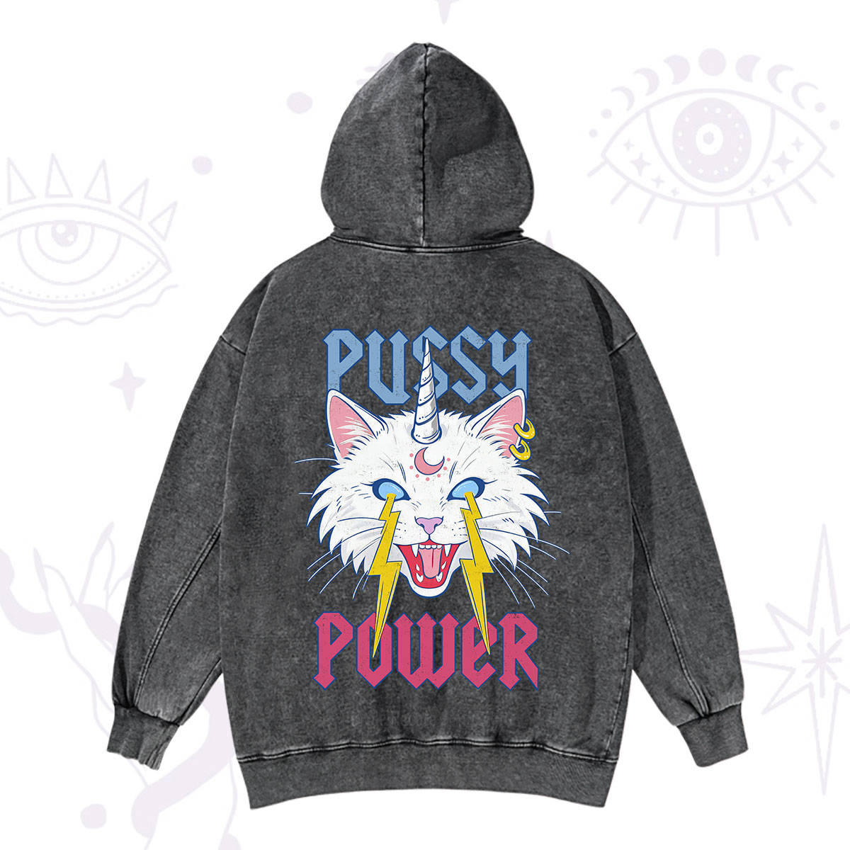 Purplehecate Pussy Power Washed Hoodie