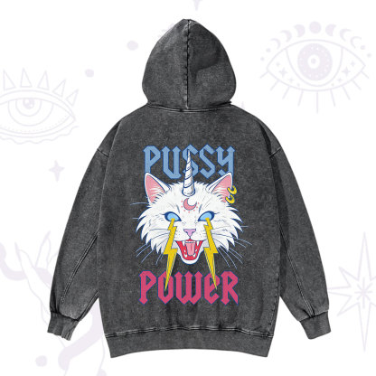 Purplehecate Pussy Power Washed Hoodie