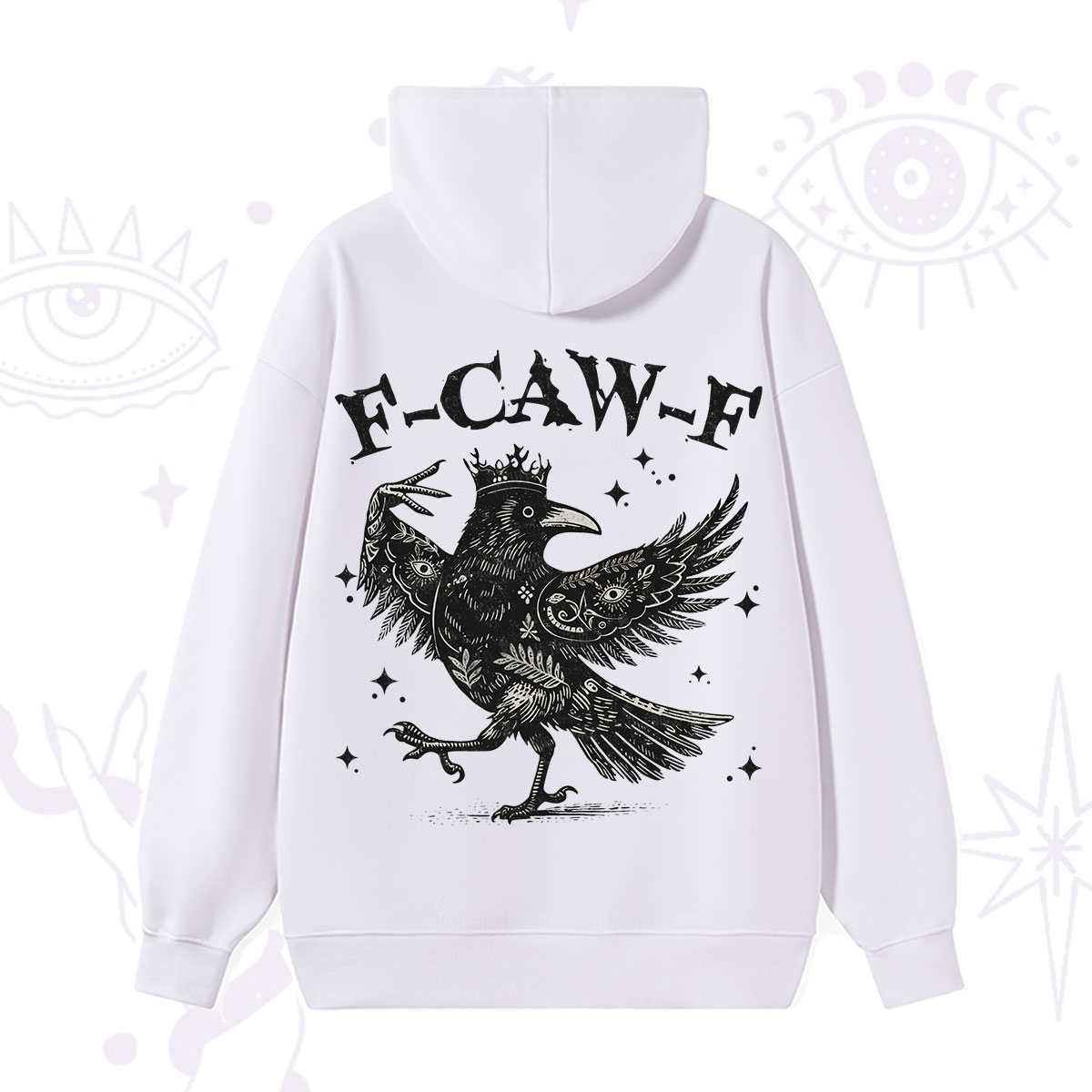 Purplehecate F-caw-f Funny Crow Hoodie
