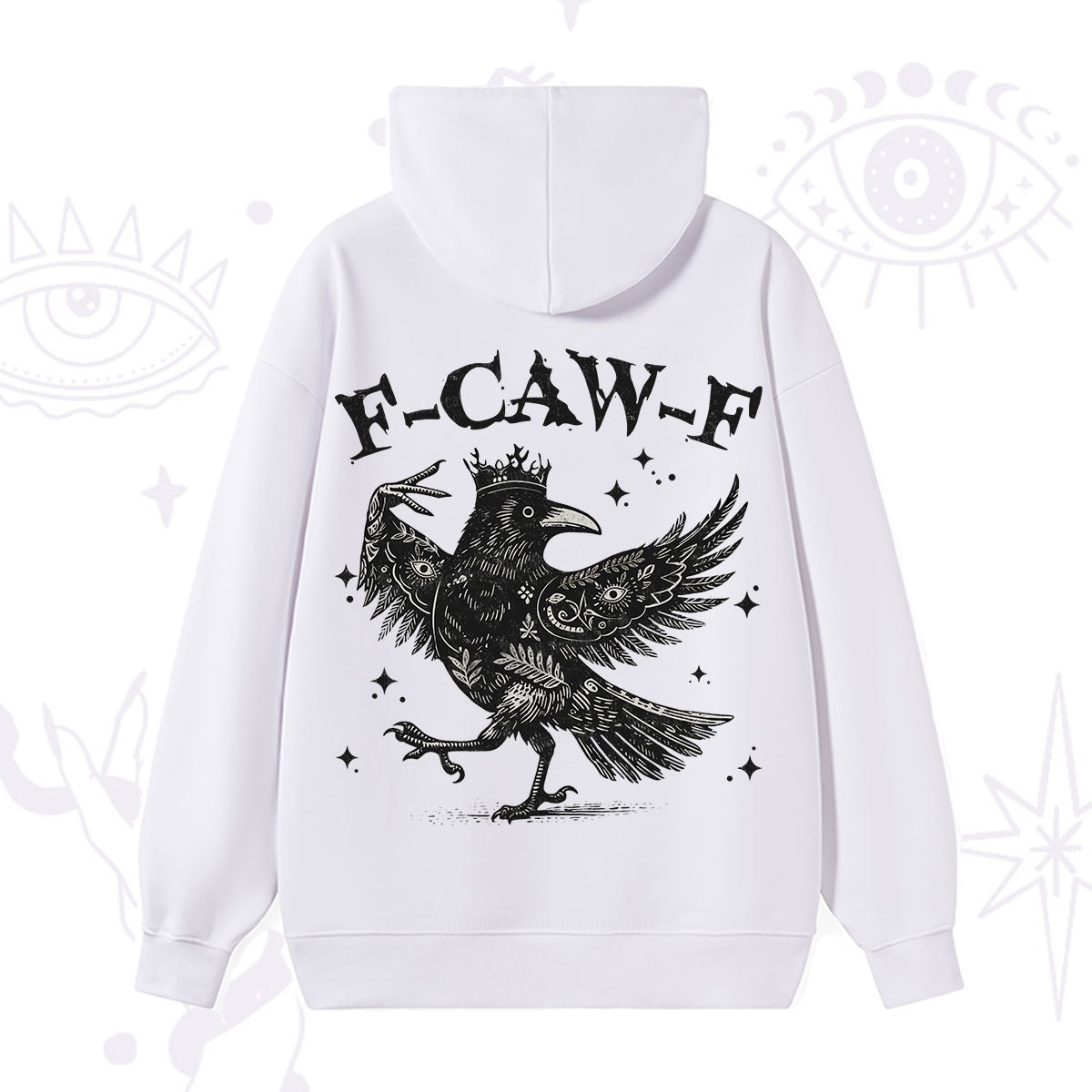 Purplehecate F-caw-f Funny Crow Hoodie