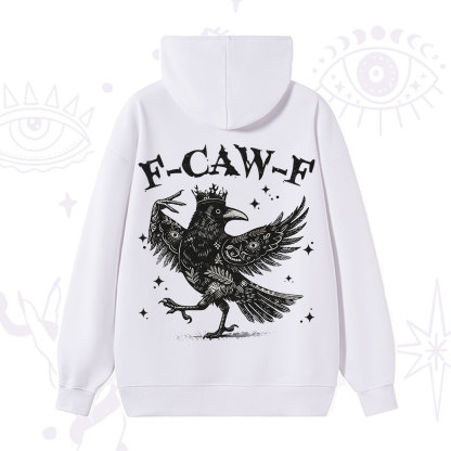 Purplehecate F-caw-f Funny Crow Hoodie
