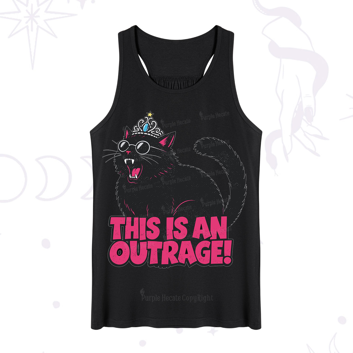 Purplehecate This is an outrage Princess Cat Tank