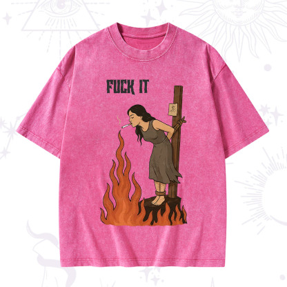 Purplehecate F*ck It Witch Washed T-Shirt