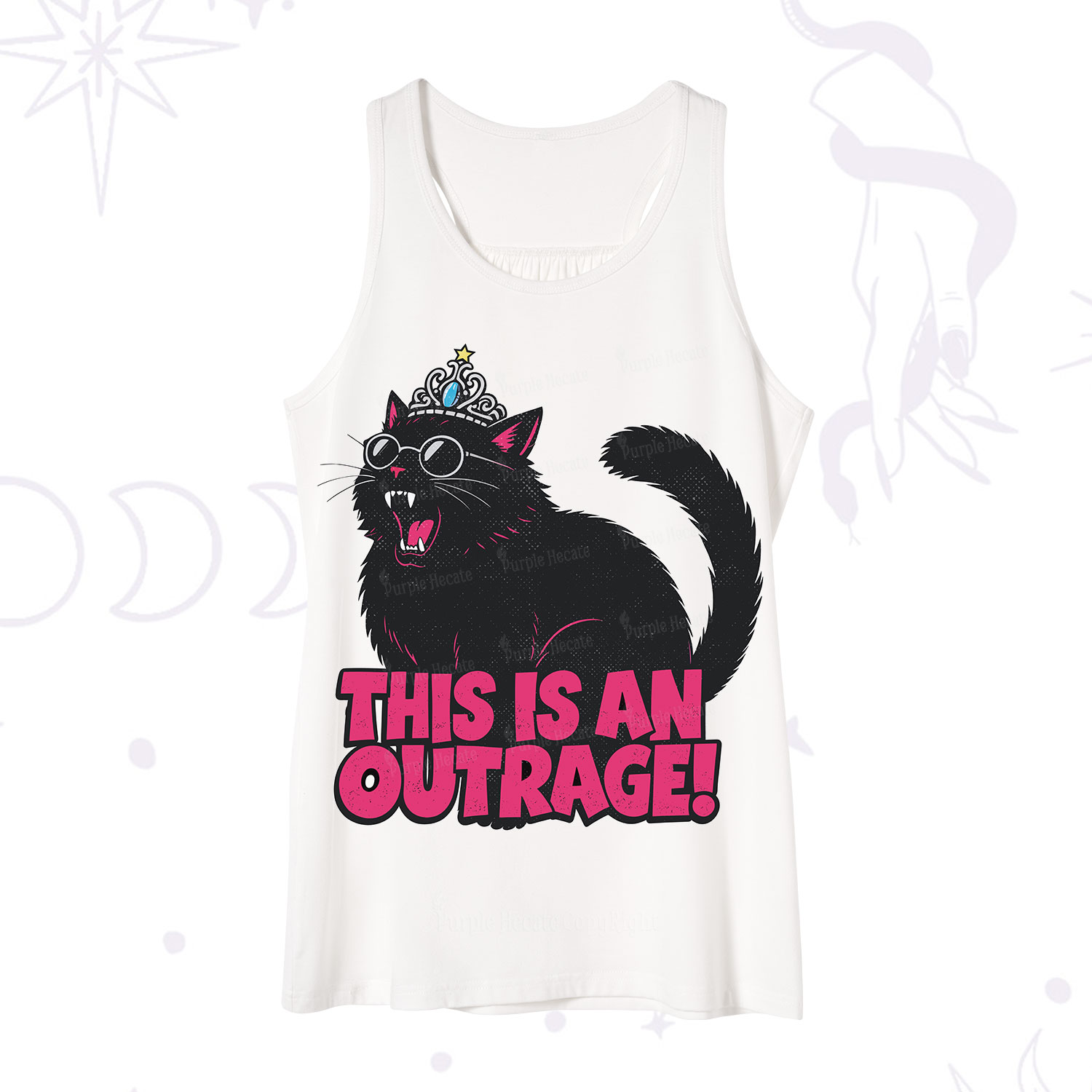 Purplehecate This is an outrage Princess Cat Tank