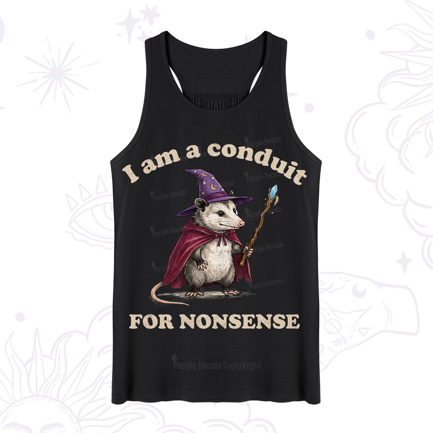 Purplehecate I Am A Conduit for Nonsense Possum Tank
