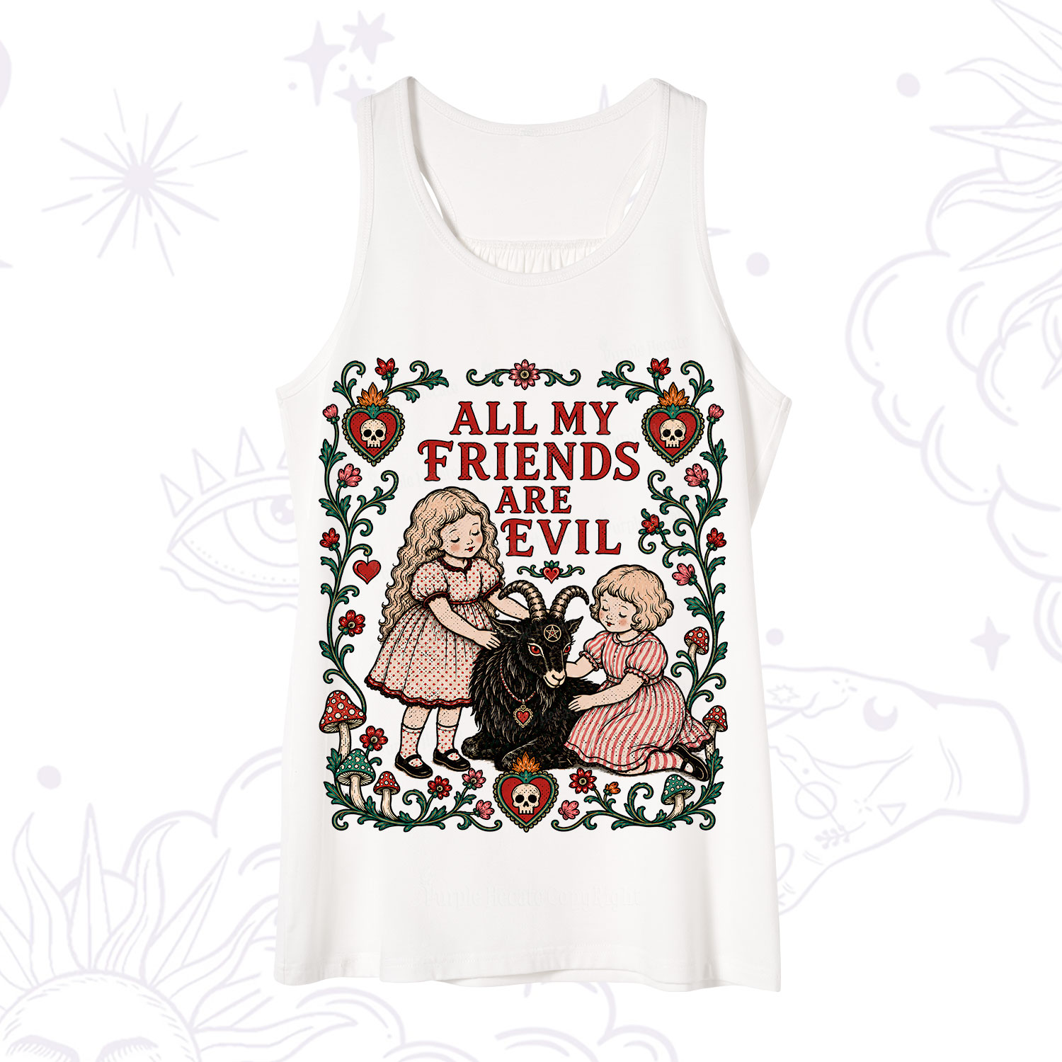 Purplehecate All My Friends Are Evil Tank