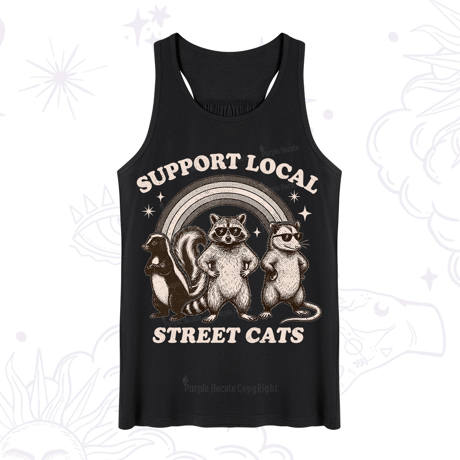 Purplehecate Support your local street cats Tank