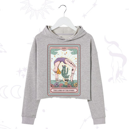 Purplehecate The Lord Of The Poses Tarot Crop Hoodie