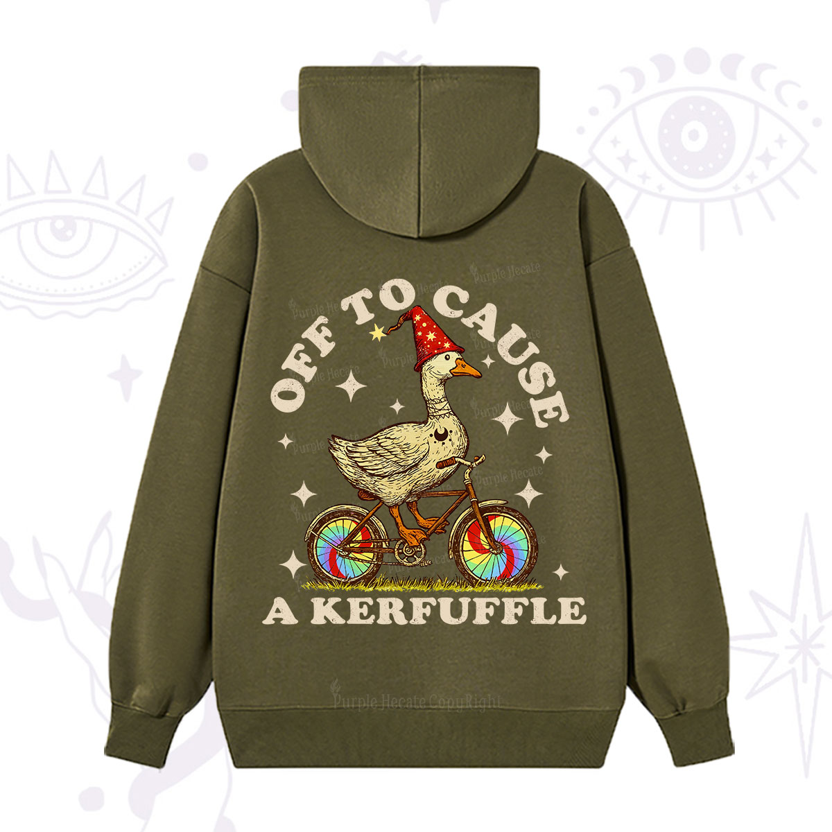 Purplehecate Off to Cause a Kerfuffle Goose Hoodie