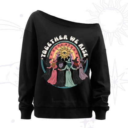 Purplehecate Together We Rise Off The Shoulder Sweatshirt