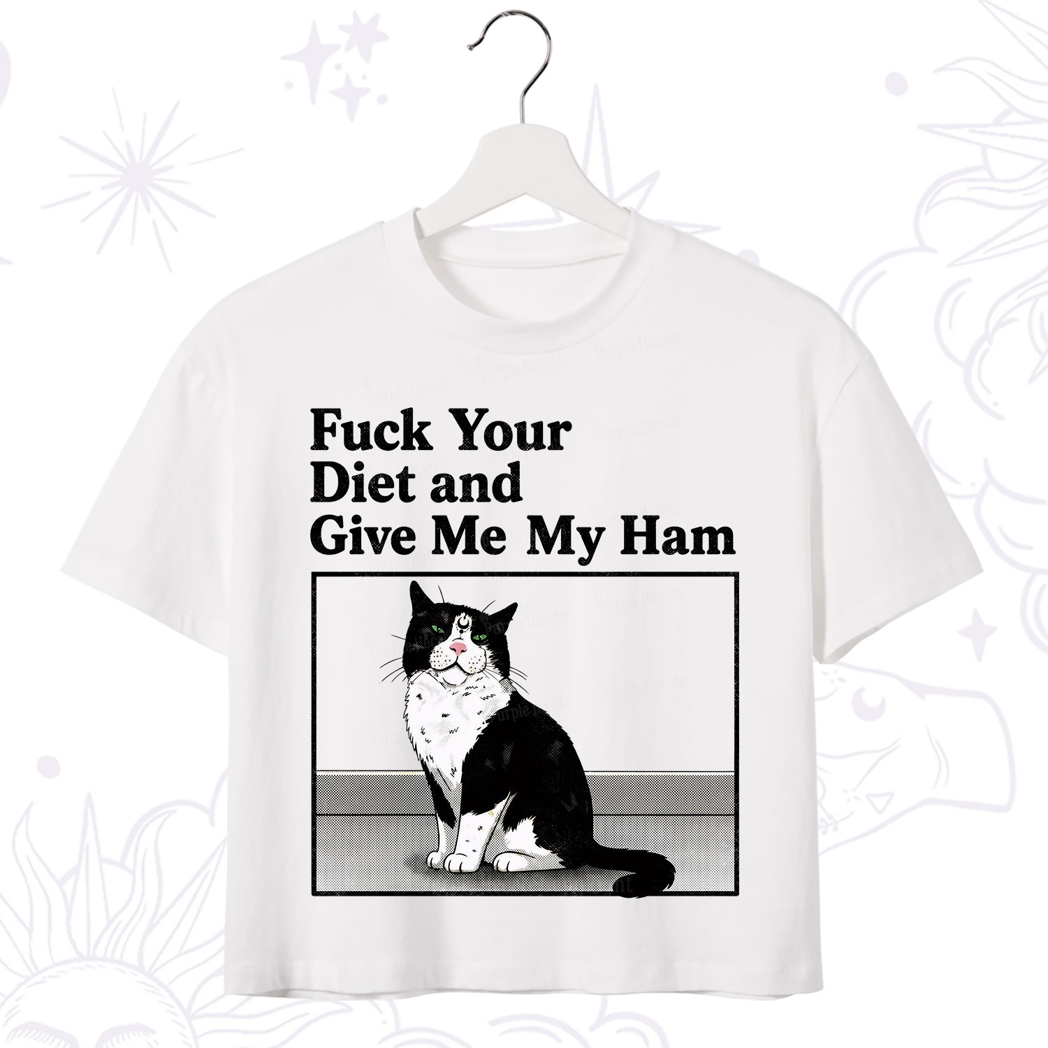 Purplehecate Fuck Your Diet and Give Me My Ham Crop T-Shirt