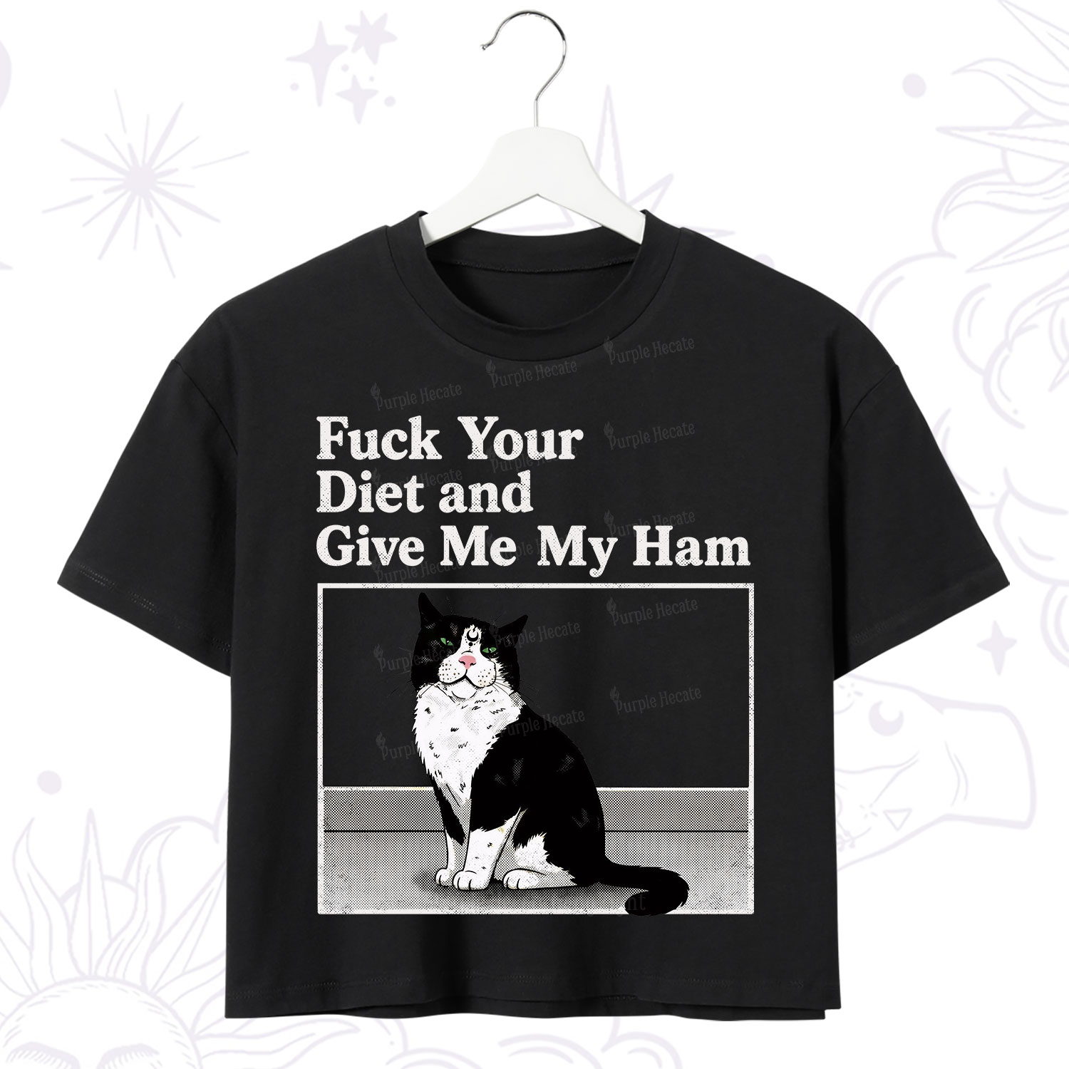 Purplehecate Fuck Your Diet and Give Me My Ham Crop T-Shirt