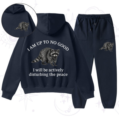 Purplehecate Trash Raccoon Backyard Wildlife Fleece Hoodie Suit