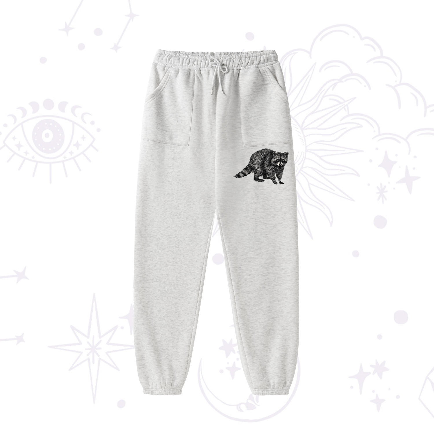 Purplehecate Trash Raccoon Backyard Wildlife Fleece Hoodie Suit