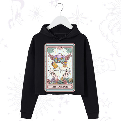 Purplehecate The Doctor Tarot Crop Hoodie
