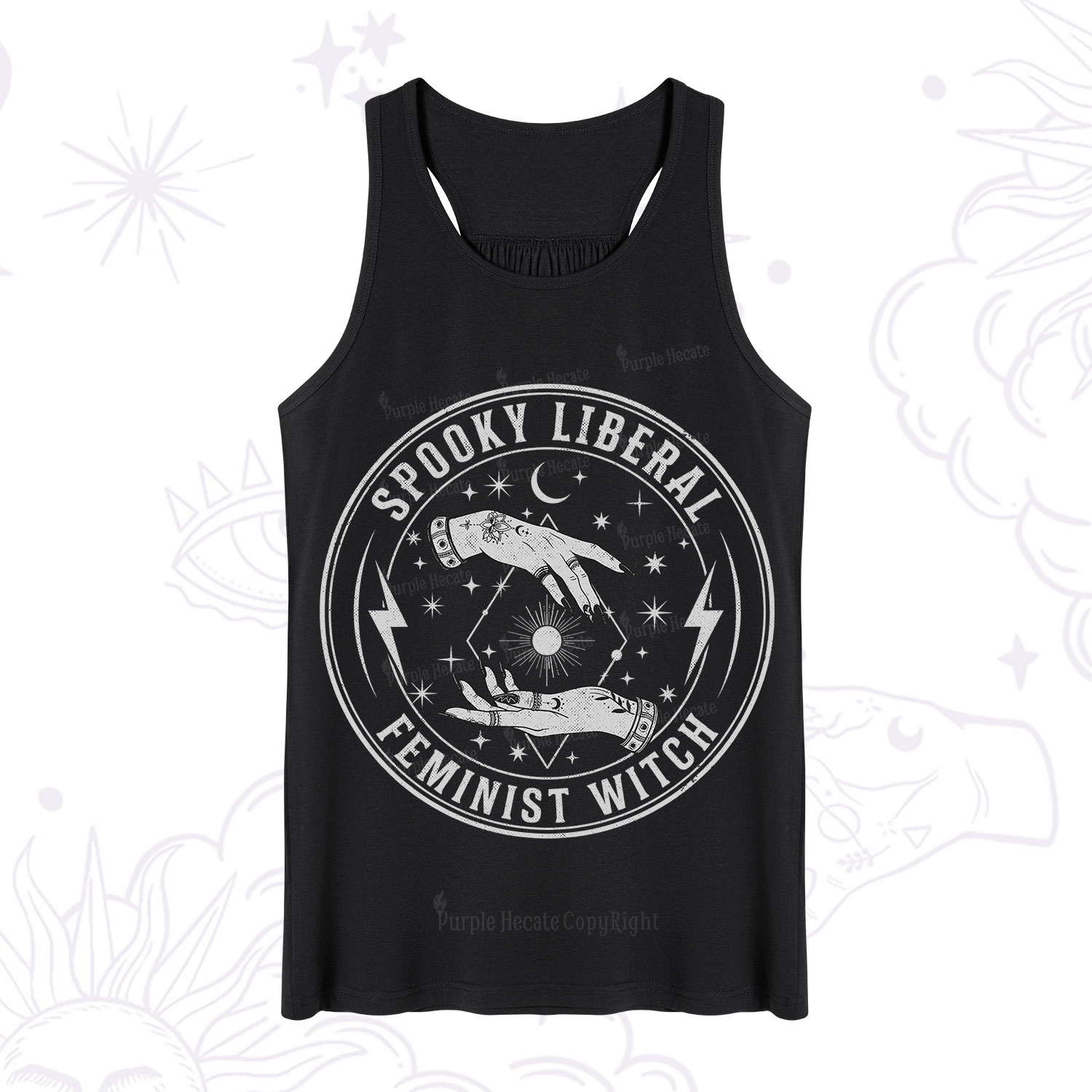 Purplehecate Spooky Liberal Feminist Witch Tank