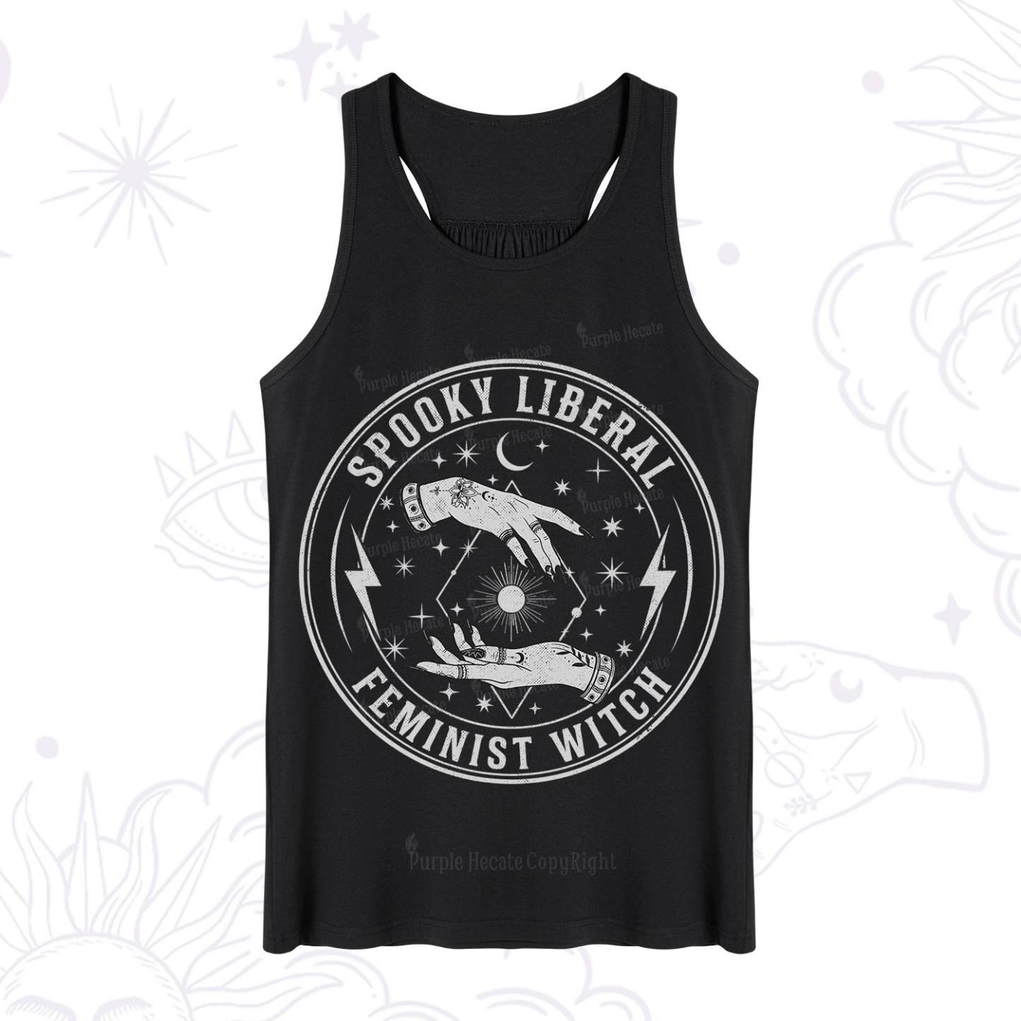 Purplehecate Spooky Liberal Feminist Witch Tank