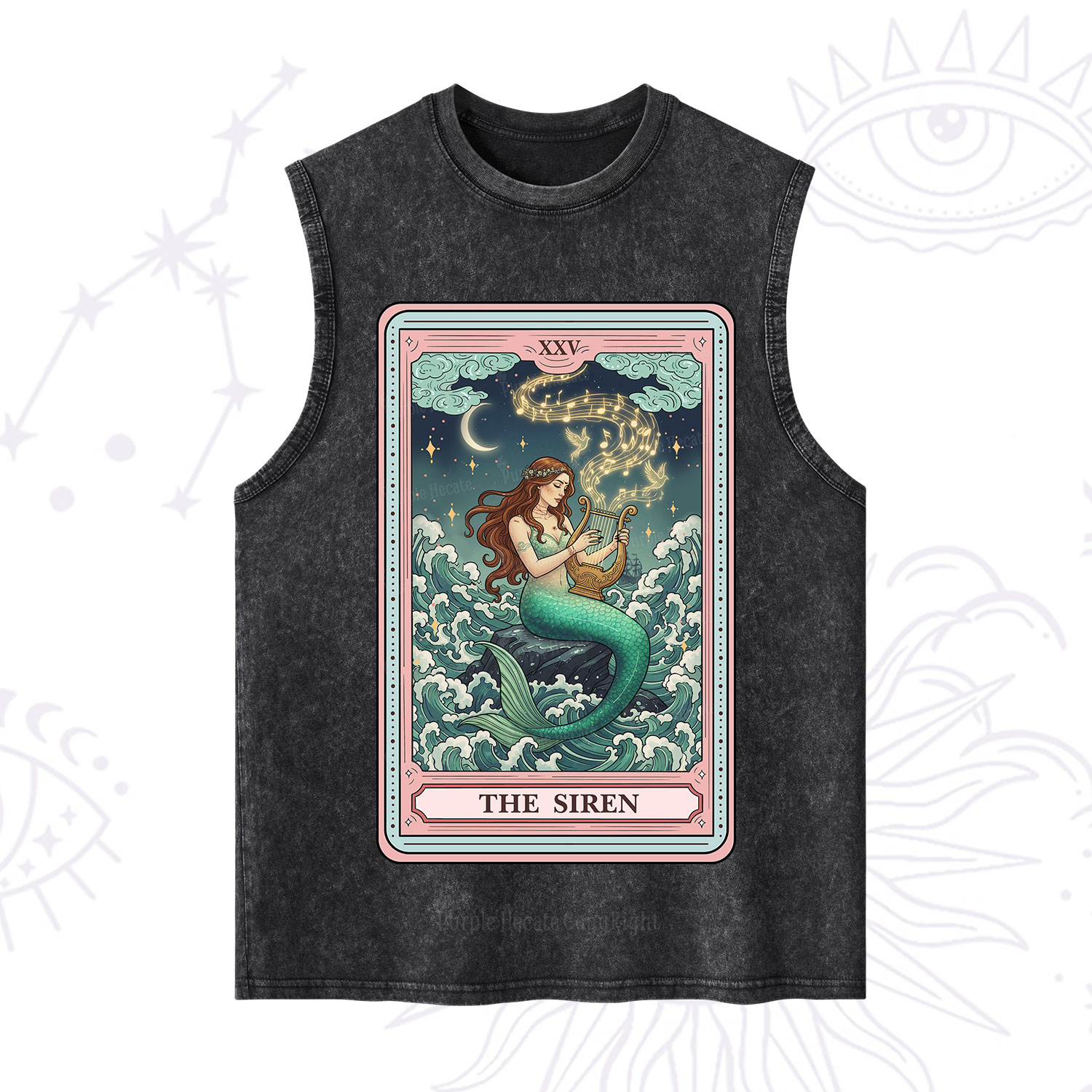 Purplehecate The Siren Tarot Washed Tank