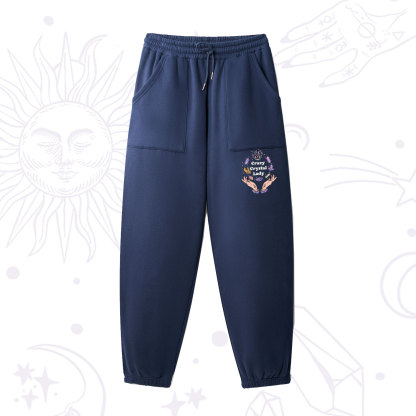 Purplehecate Crazy Crystal Lady Fleece Sweatpants